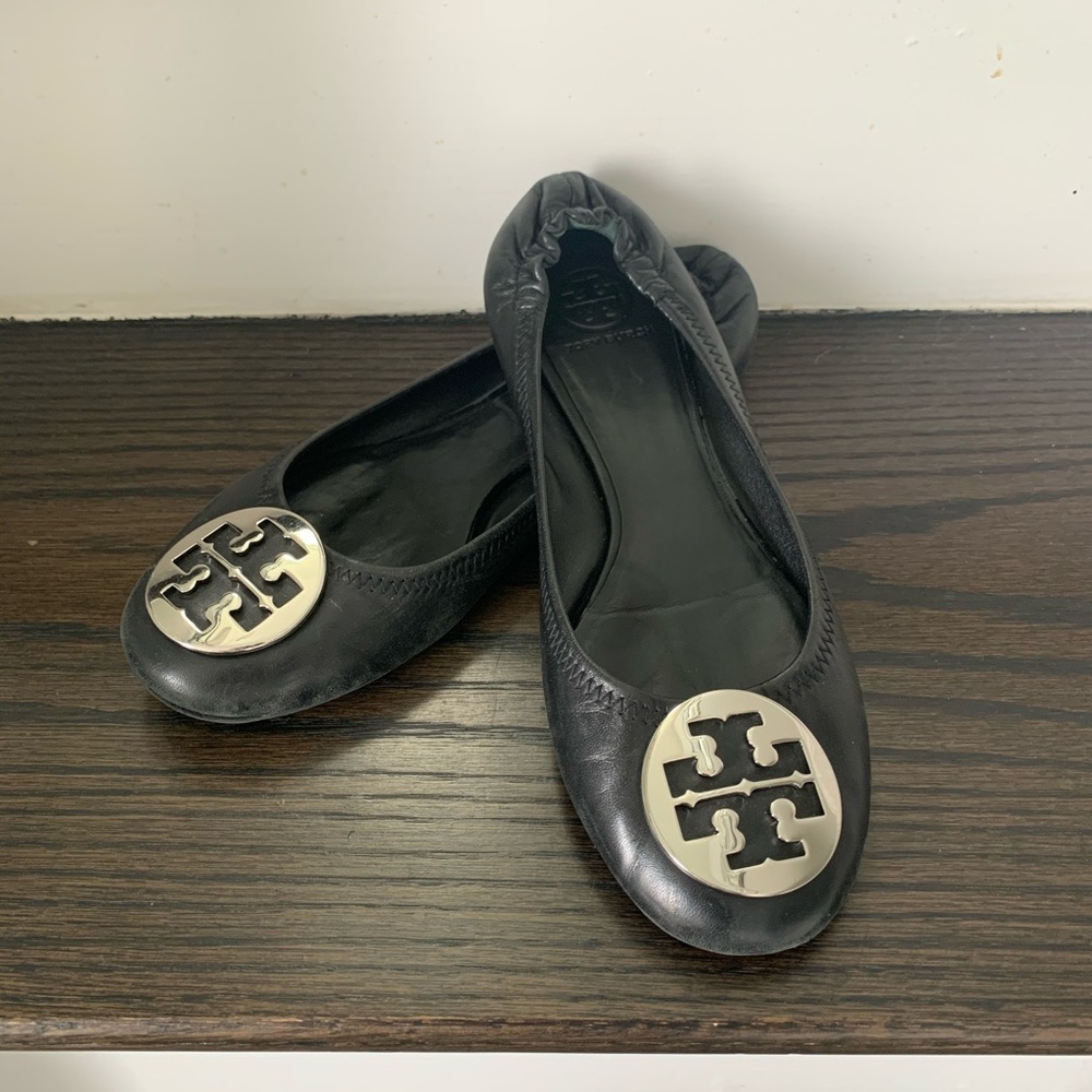 Tory Burch Black Flats - size 8.5